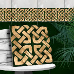 Azulejo Nudo celta - malaquita y oro<br><div class="desc">Nudo celta - malaquita y oro</div>