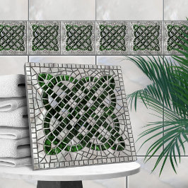 Azulejo Nudo celta mosaico - Abalone Shell y Pearl