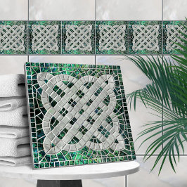 Azulejo Nudo celta mosaico - Abalone Shell y Pearl
