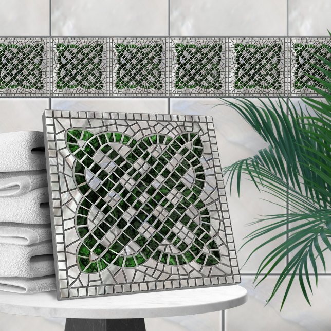 Azulejo Nudo celta mosaico - Abalone Shell y Pearl (Subido por el creador)