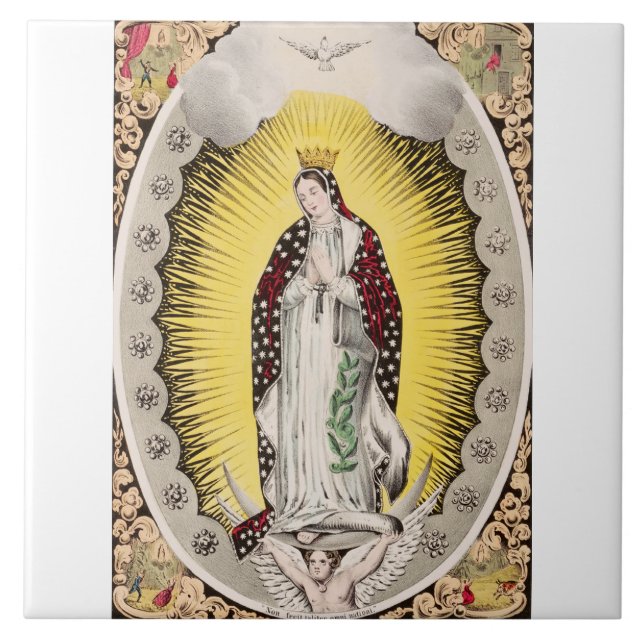 Azulejo Nuestra Señora de Guadalupe (Frente)