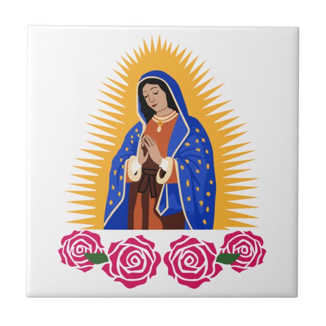 Azulejo Nuestra Señora de Guadalupe (Frente)
