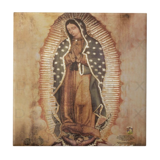 Azulejo Nuestra Señora De Guadalupe Madre María (Frente)