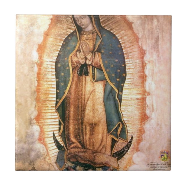 Azulejo Nuestra Señora De Guadalupe Vintage (Frente)