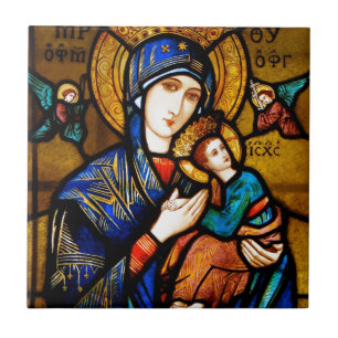 Azulejo nuestra señora de la ayuda perpetua
