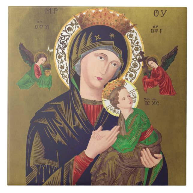Azulejo Nuestra Señora del Perpetuo Socorro (Frente)