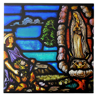 Azulejo Nuestro Senora vitral de señora Guadalupe Nuestra