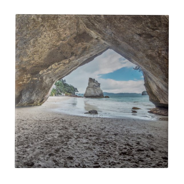 Azulejo Nueva Zelandia, Isla del Norte, Península de Corom (Frente)