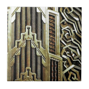 Azulejo Nuevo diseño de arte metálico, vintage, elegante,m