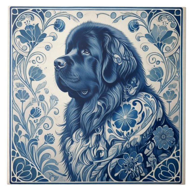 Azulejo Nuevo Neufie Azul Holandés (Frente)