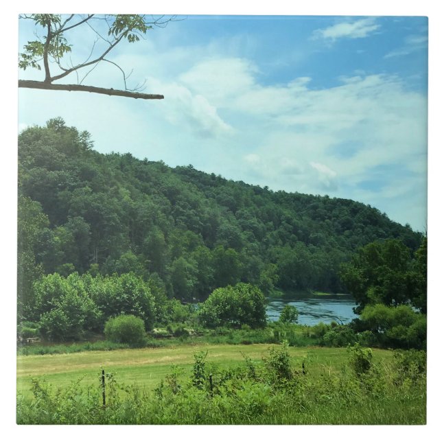 Azulejo Nuevo río, Virginia (Frente)