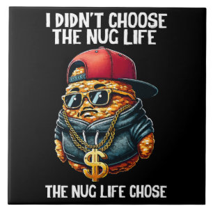 Azulejo Nugget de Comida Rápida No Elegí La Vida Nug