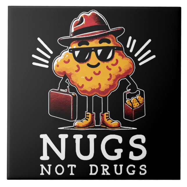 Azulejo Nuggets Crujientes No Drogas (Frente)