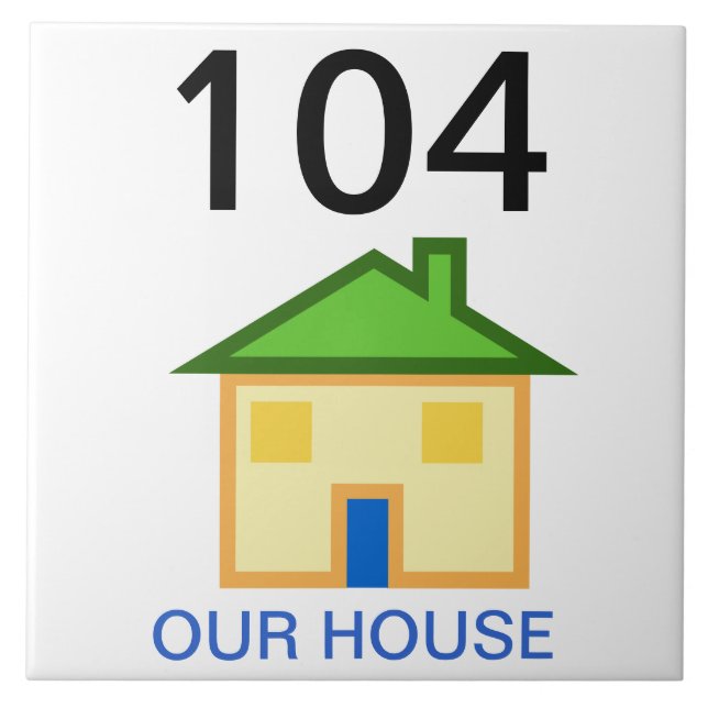 Azulejo número de casa (Frente)