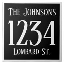 Número de casa con la calle y el nombre