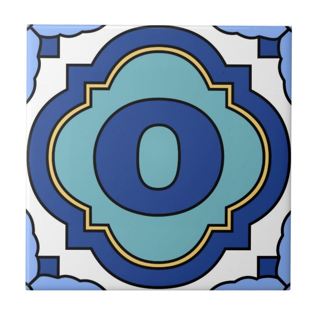 Azulejo Número de dirección de la isla catalina Tile 0 (Frente)