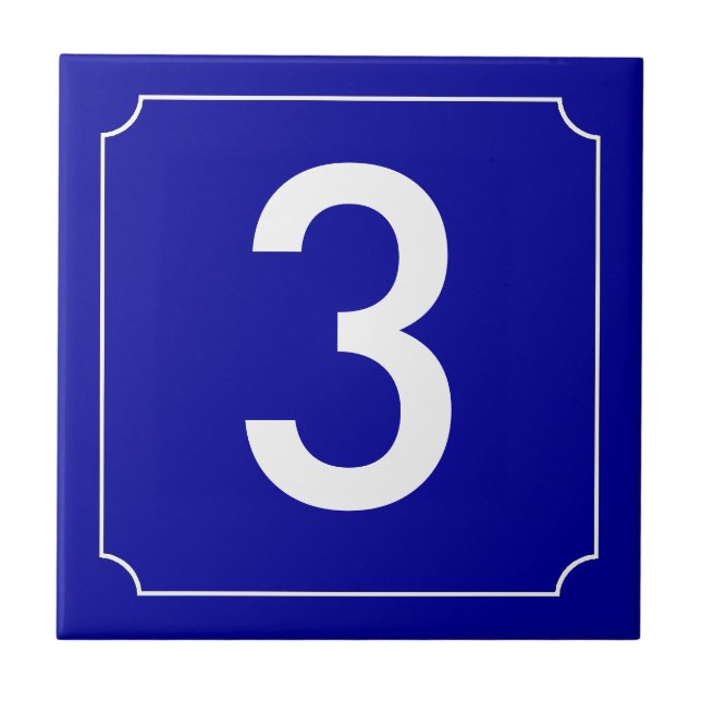 Azulejo Número de la Casa Francesa (Frente)