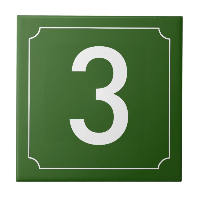 Azulejo Número de la Casa Francesa (Frente)