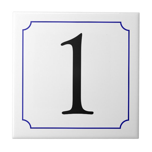 Azulejo Número italiano (Frente)