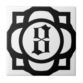 Azulejo Número o letra gótico