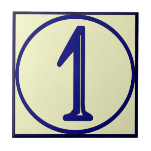 Azulejo Números 1 de la casa de estilo francés