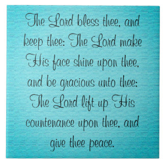 Azulejo Números 6:24-26