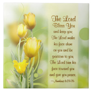 Azulejo Números 6 24-26 El Señor os bendiga y os guarde