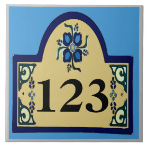 Azulejo Números de la casa, personalización, edición de nú