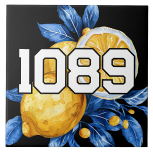 Azulejo Números editables de mosaico de direcciones