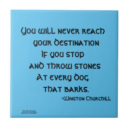 AZULEJO NUNCA LLEGARÁS A CHURCHILL CERAMIC TILE