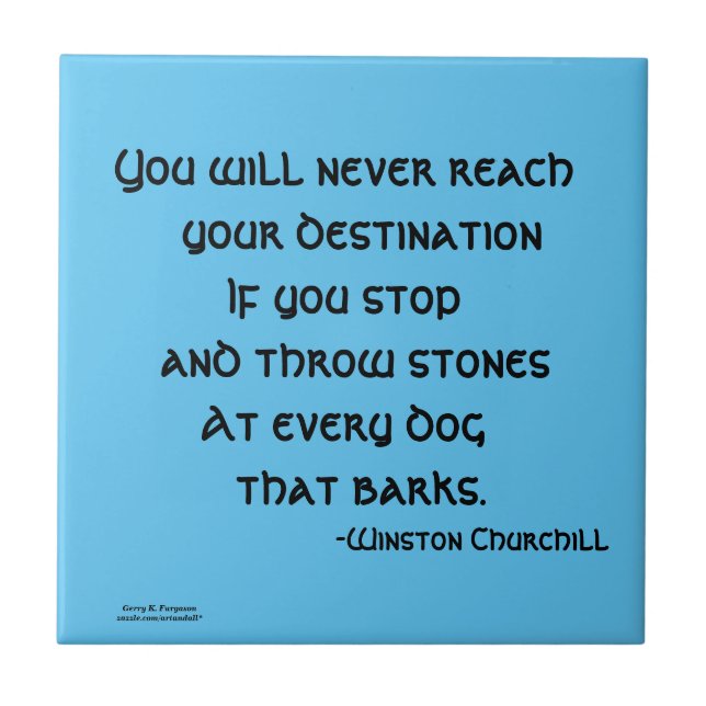 AZULEJO NUNCA LLEGARÁS A CHURCHILL CERAMIC TILE (Frente)