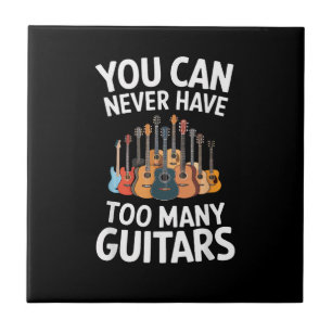 Azulejo Nunca Puedes Tener Demasiadas Guitarras Músico Div