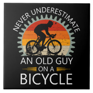 Azulejo Nunca Subestimes A Un Viejo En Una Bicicleta