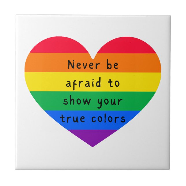 Azulejo Nunca tengas miedo (Frente)