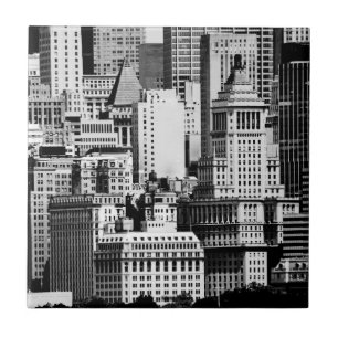 Azulejo NYC Skyline IX