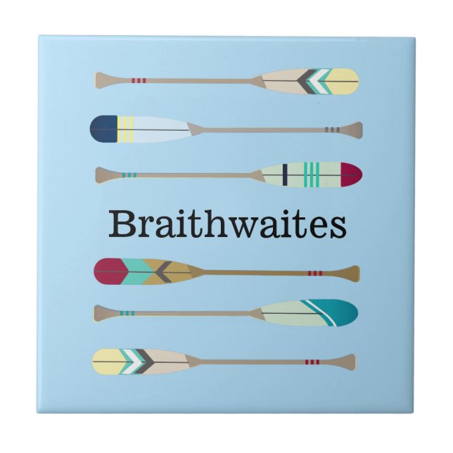 Azulejo Oars de estilo vintage (Frente)