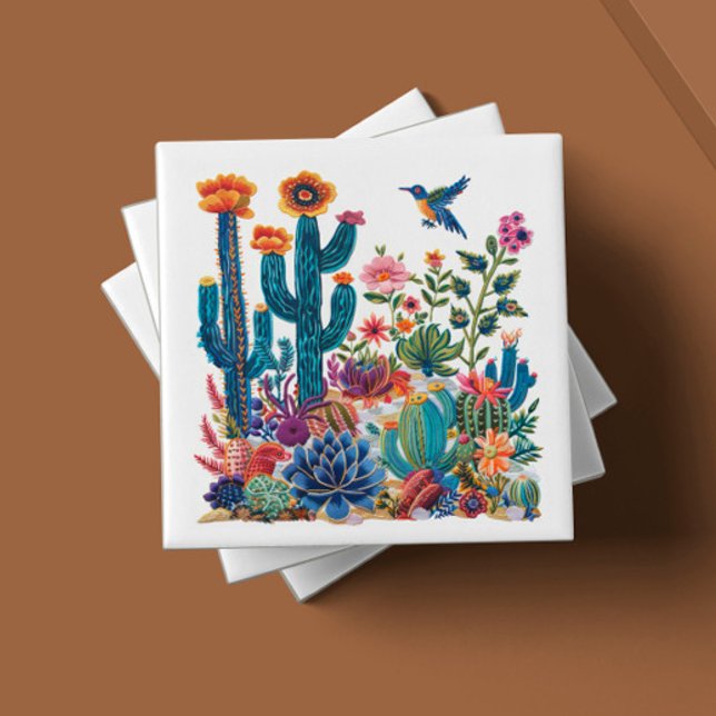 Azulejo Oasis de florecimiento del desierto (Subido por el creador)