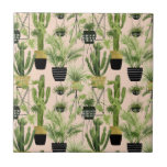Azulejo Oasis interior | Patrón de líneas de planta<br><div class="desc">Disfrute de este nuevo diseño creativo de colección de plantas en un producto o una obra de arte para realzar y agregar al mundo que le rodea. Artista: Grace Popp</div>