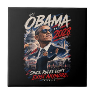 Azulejo Obama 2028 Ya que las reglas ya no existen