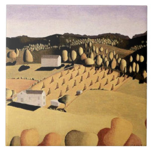Azulejo Obra de arte de Grant Wood, Algo de Maíz