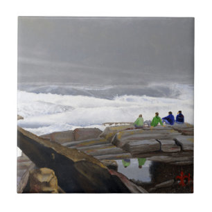 Azulejo Observadores de olas