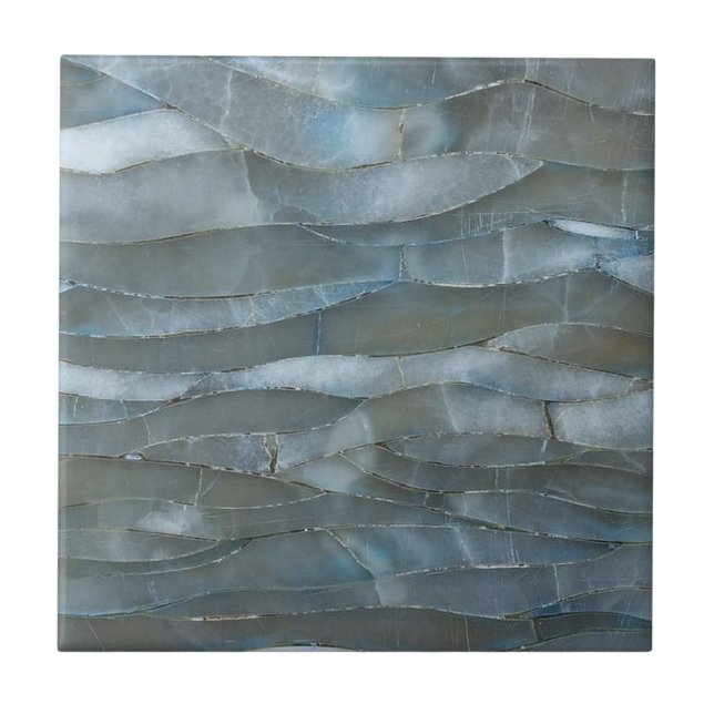 Azulejo Ocean Pearl Mermaid Gemstone Marble Print (Frente)