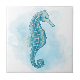 Azulejo Océano acuático Seahorse