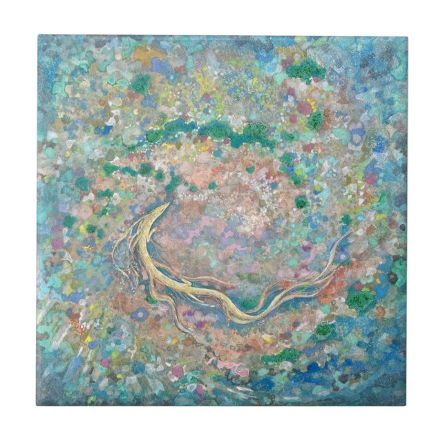 Azulejo Ocean's Forest: Dragon's Current (Frente)