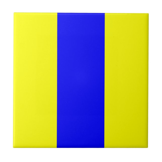 Azulejo ocho símbolo de número de alfabeto náutico marítim (Frente)