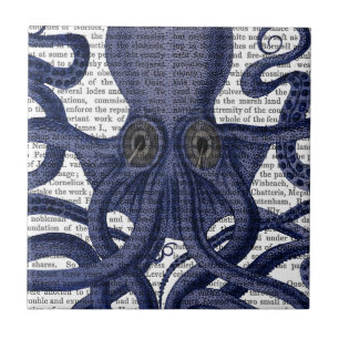 Azulejo Octopus arriba-cerca