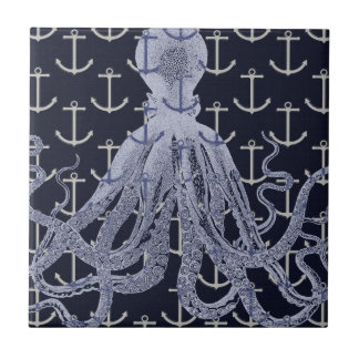 Azulejo Octopus náutico
