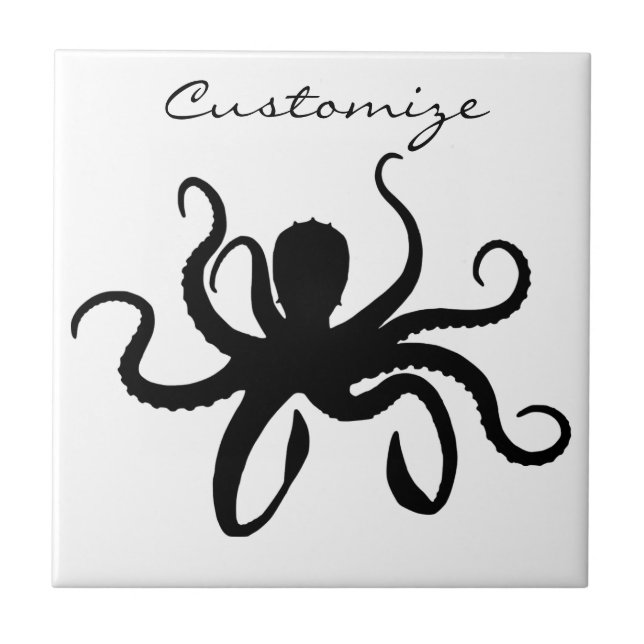 Azulejo Octopus Silhouette Thunder_Cove (Frente)