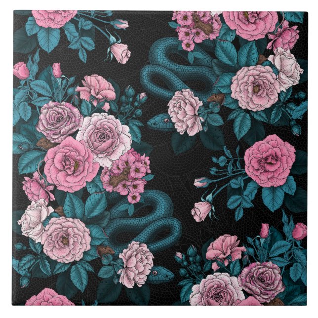 Azulejo Ocultos en los rosas 2 (Frente)