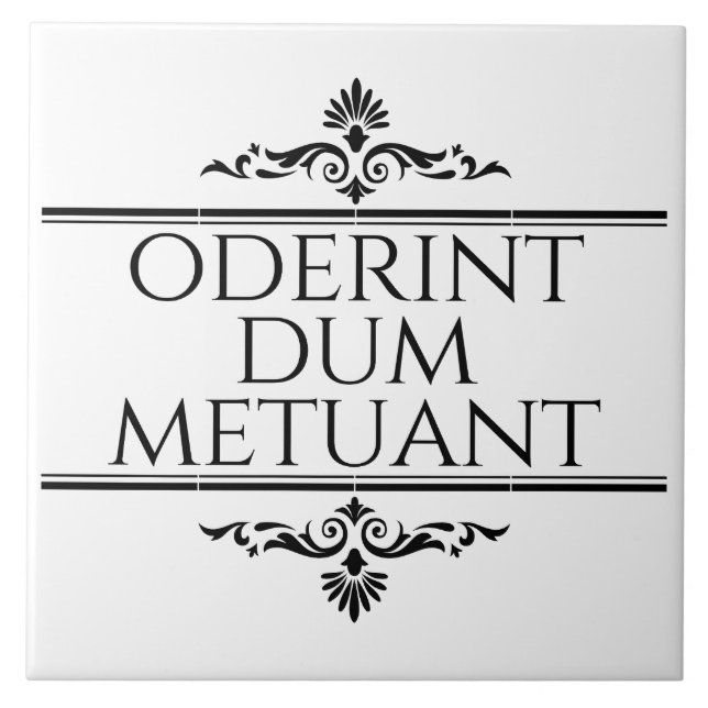 Azulejo Oderint Dum Metuant (Frente)